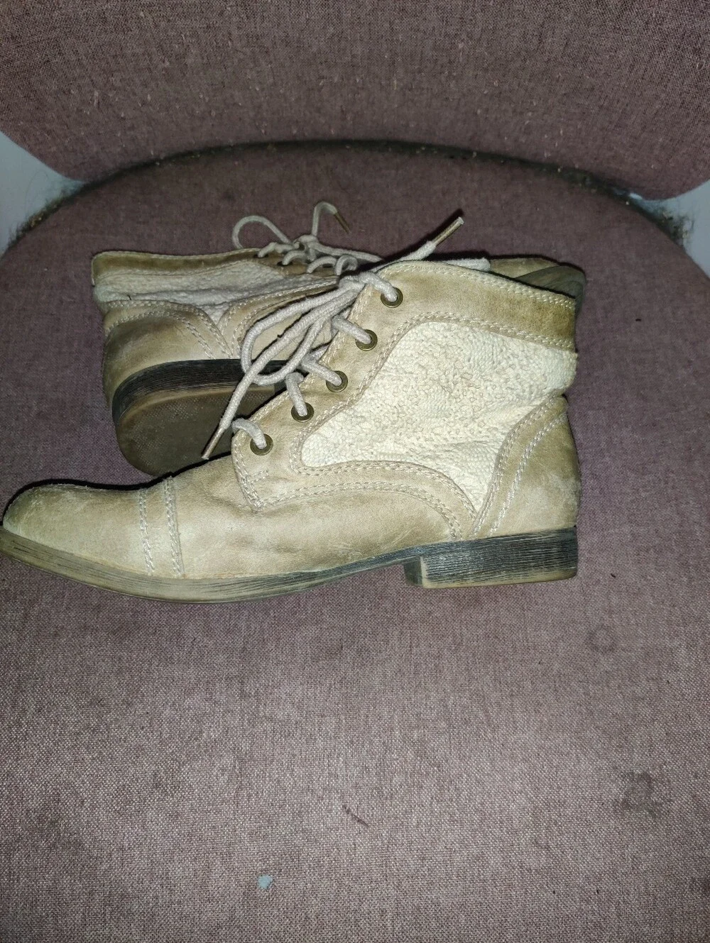 Mossimo Tan Ankle Boots Size 6